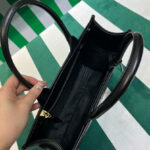 Prada Medium Leather Prada Symbole Bag With Topstitching 1BA378 Black